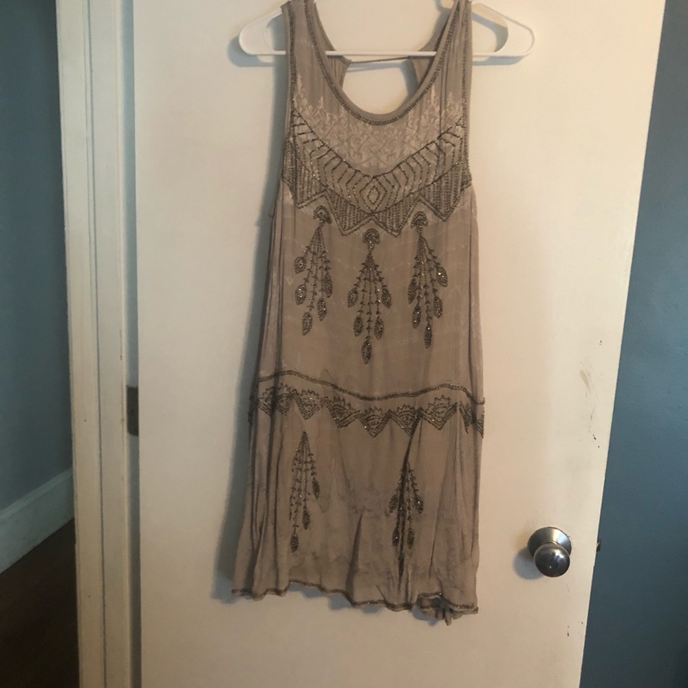 Free people Sedona embellished slip dress
